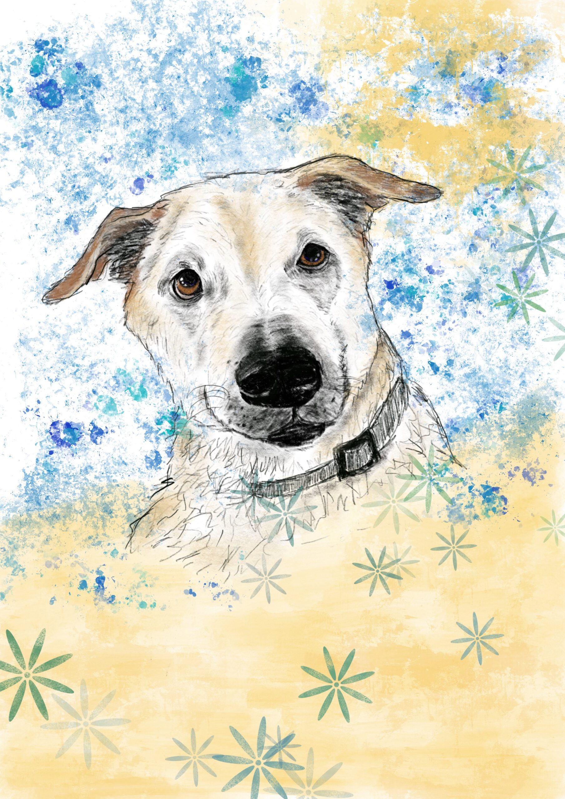 Je dessine le portrait de votre chien